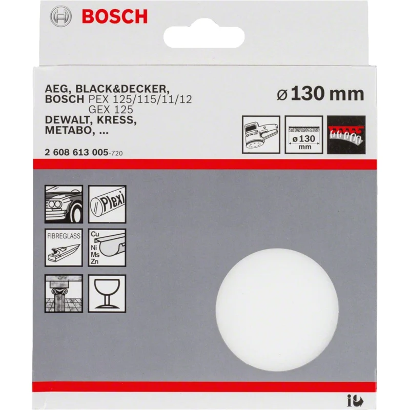 Bosch 2608613005 Polishing Sponge 130mm (for GEX 125-1AE)
