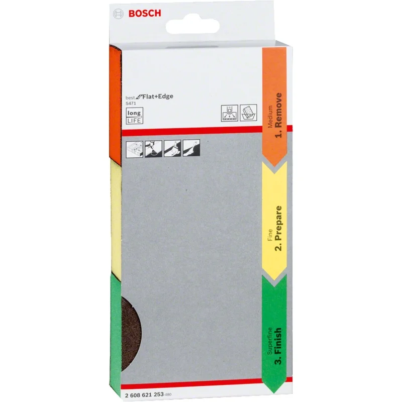 Bosch 2608621253 3pcs Abrasive Sponge Set