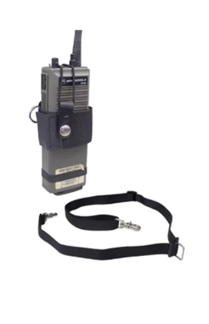Boston Leather Deluxe Nylon Radio Strap with Adjustable Mic Tab & Universal Nylon Radio Holder & Anti-Sway Strap