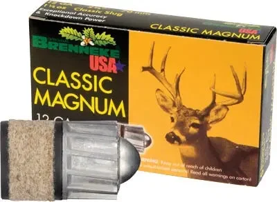 BRENNEKE USA CLASSIC MAG 12GA 2.75" 1-1/8OZ SLUG 5RD