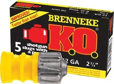 BRENNEKE USA KO 12GA 2.75" 1OZ SLUG 5RD