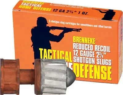 BRENNEKE USA REDUCED RECOIL 12GA 2.75" 1OZ SLUG 5RD