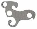 Bridle, wax cast steel, use 6-40 screws