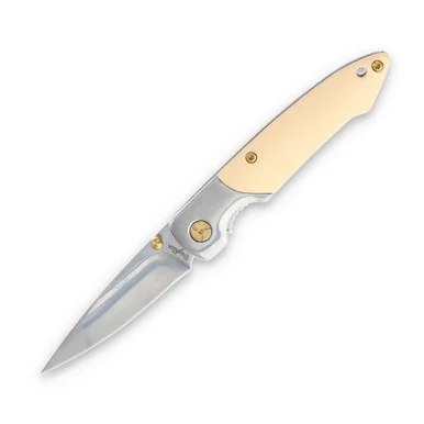 Brighten Blades Gold (Digger) Linerlock Folding Knife BRB126