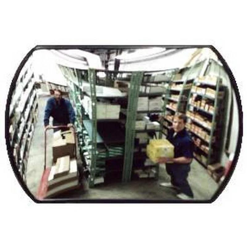 Brossard Roundtangular Convex Mirrors – Acrylic Lens / Galvanized Back