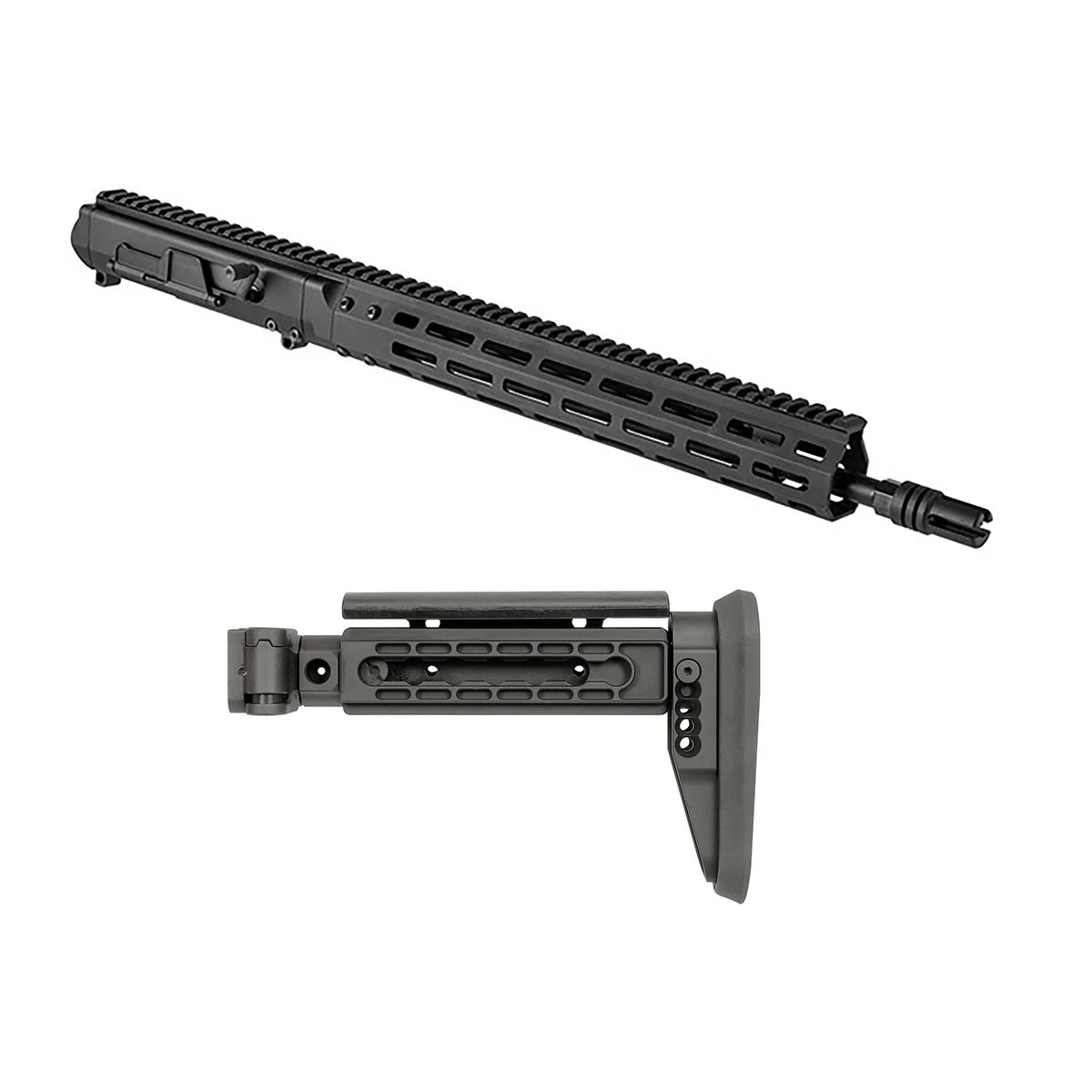 BROWNELLS BUNDLESBRN-180 16″ GEN 2 UPPER REC W/ MI ALPHA SERIES FOLDING STOCK