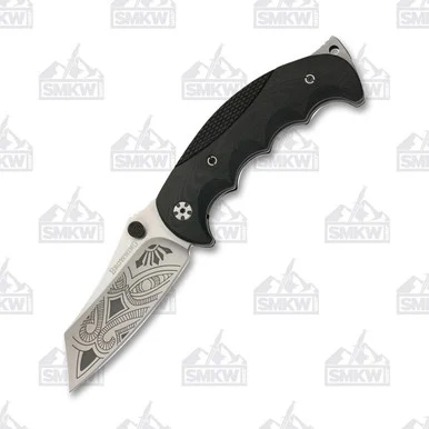 Browning Black Label Wihongi Linerlock Folding Knife Satin Wharncliffe/Black G-10 BN320196BL