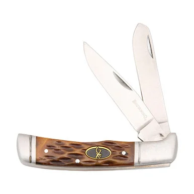Browning Joint Venture Folding Knife Jigged Bone BN3220012B