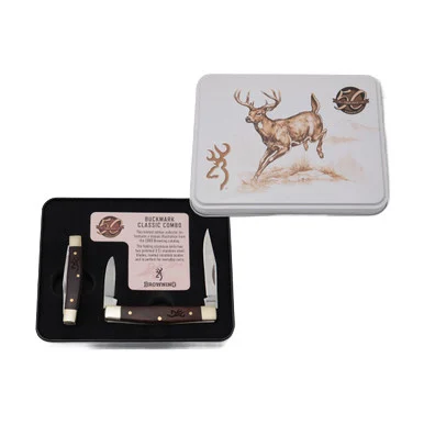 Browning Knives 50th Anniversary Two Blade Stockman Folding Knife Set