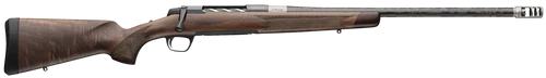 Browning X-Bolt 2 Medallion 6.5 Creedmoor 4rd,22" Carbon Fiber Wrapped Threaded Barrel, Matte Blued Drilled & Tapped Steel Receiver, Fixed Grade V/VI Walnut Stock, Recoil Hawg Muzzle Brake