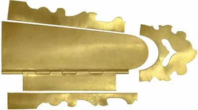 Bucks County A. Verner Patchbox Kit, brass,7-1/8" overall length