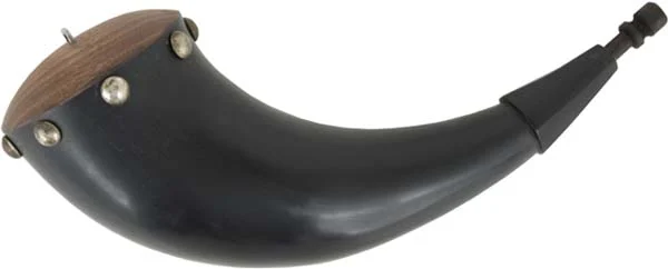 Buffalo Powder Horn,large size from real American Bison,beautifully hand made,ideal for a Hawken or Plains rifle