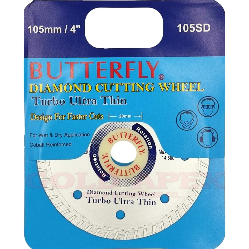 Butterfly 105SD Diamond Disc 4″ Turbo Ultra Thin