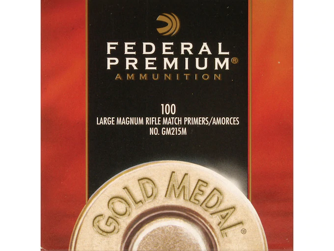 Buy Federal Premium Gold Medal Large Rifle Magnum Match Primers #215M Box of 1000 (10 Trays of 100)