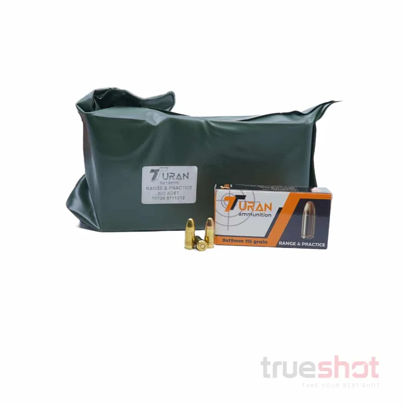 Buy Turan 9mm 115 Grain FMJ Battle Pack – High-Quality Ammunition for Superior Performance