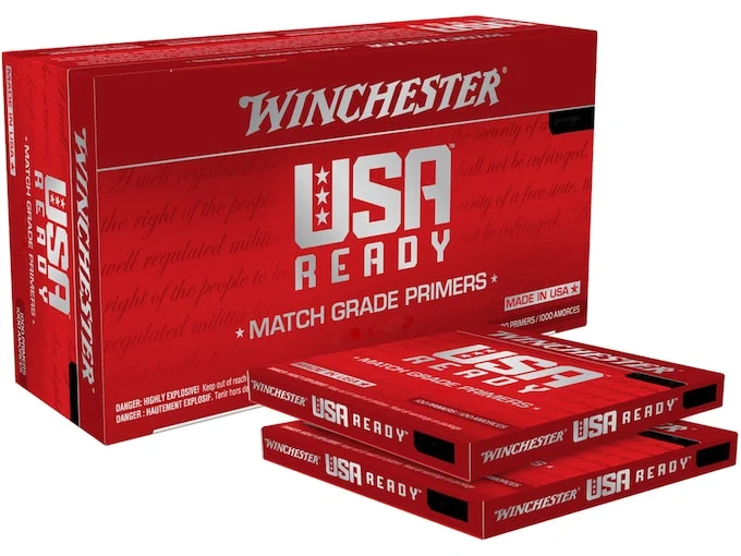 Buy Winchester USA Ready Large Rifle Match Primers Box of 1000 (10 Trays of 100)Buy