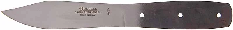 Camp Forged Carbon Steel Knife Blade,5" blade, proudly Made in the U.S.A.,by Russell ~ Green River, U.S.A.