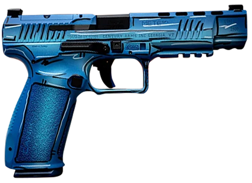 Canik METE SFX Sketch 9mm, 5.2" Barrel, Cerakote Blue, 18rd-20rd Mags