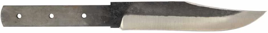 Carbon Steel Bowie Blade Blank,6" blade, primitive finish, made in the U.S.A.