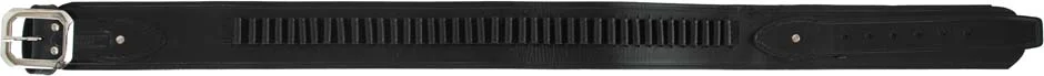 Cartridge belt,loops for .44/.45 caliber cartridge,waist size 37 to 42", black leather