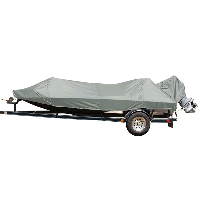 Carver Poly-Flex II Styled-to-Fit Boat Cover f/17.5 Jon Style Bass Boats – Grey [77817F-10]