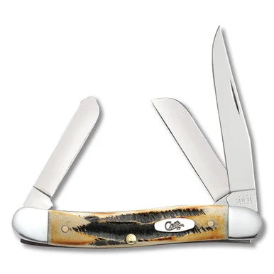 Case 6.5 BoneStag Medium Stockman Folding Knife CA3578
