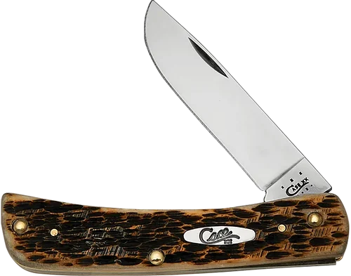 Case Amber Bone Peach Seed Jig Sod Buster Jr