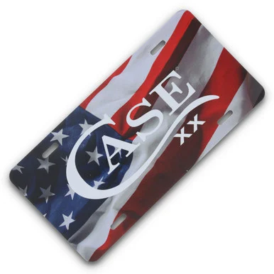 Case American Flag License Plate CA50128