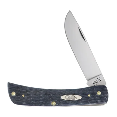 Case Carbon Steel Gray Pocket Worn Jigged Bone Sod Buster Jr. CA58412