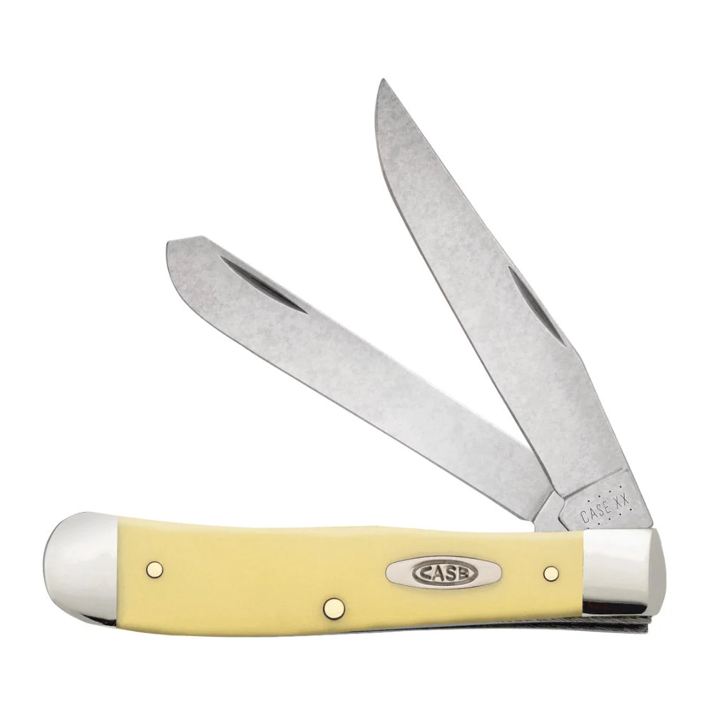 Case CS Trapper Smooth Yellow Synthetic Pocket Knife