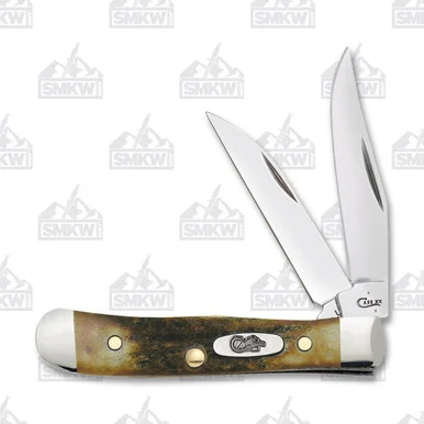 Case Genuine India Stag Tiny Trapper Folding Knife CA5968