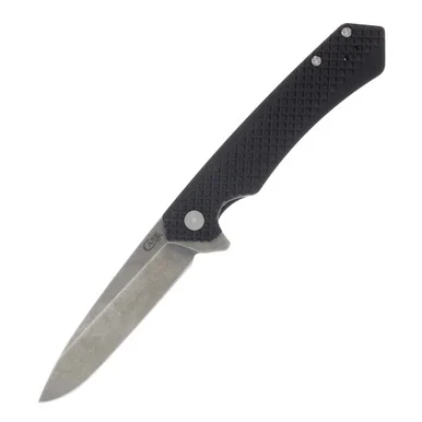 Case Kinzua Folding Knife Milled Black Spear Point CA64688