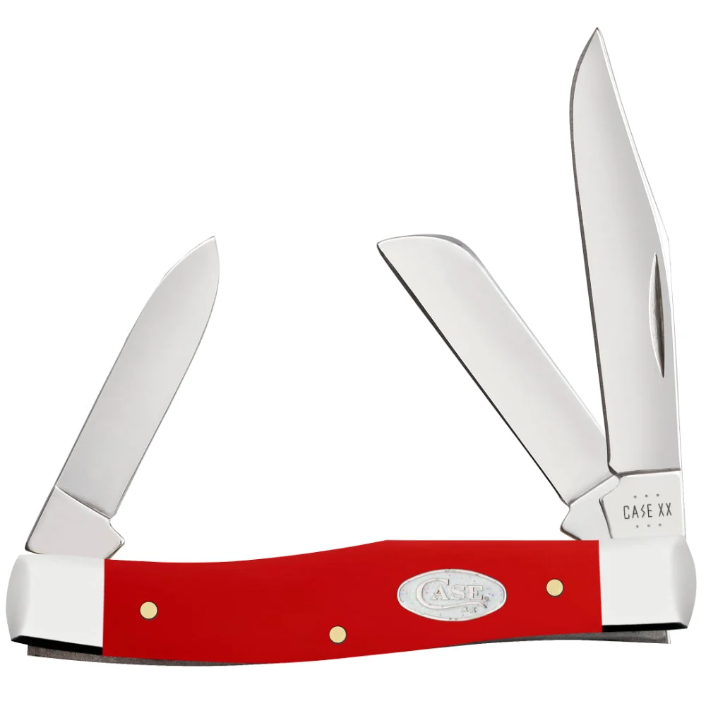 Case Medium Stockman Red Synthetic SparXX Pocket Knife