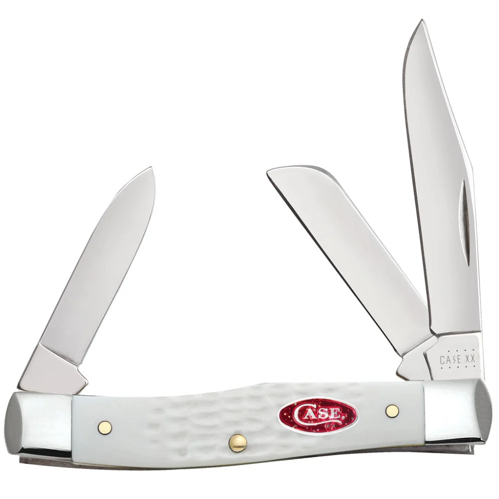 Case Medium Stockman White Synthetic SparXX Pocket Knife