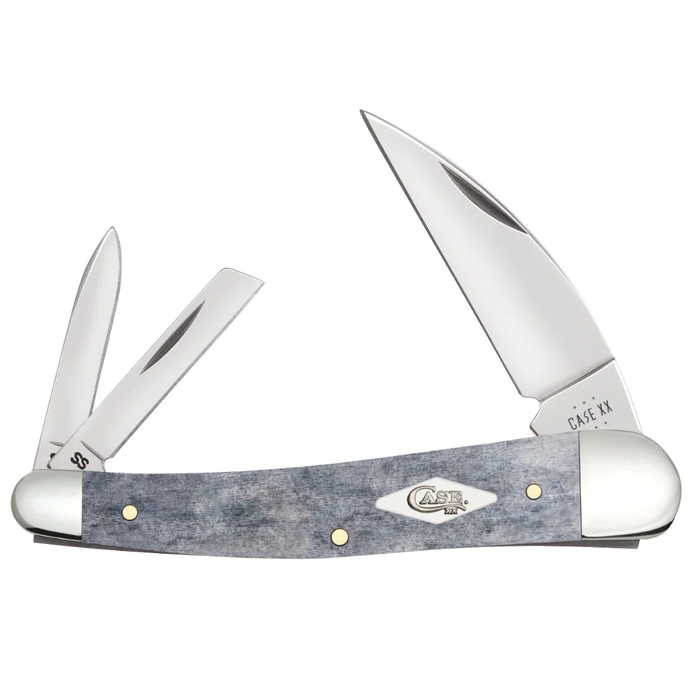Case Seahorse Whittler Smooth Gray Bone Pocket Knife