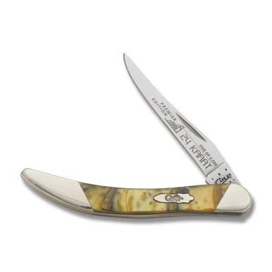Case Slant Bolster 24 Karat Corelon Toothpick Folding Knife CAS91009624K