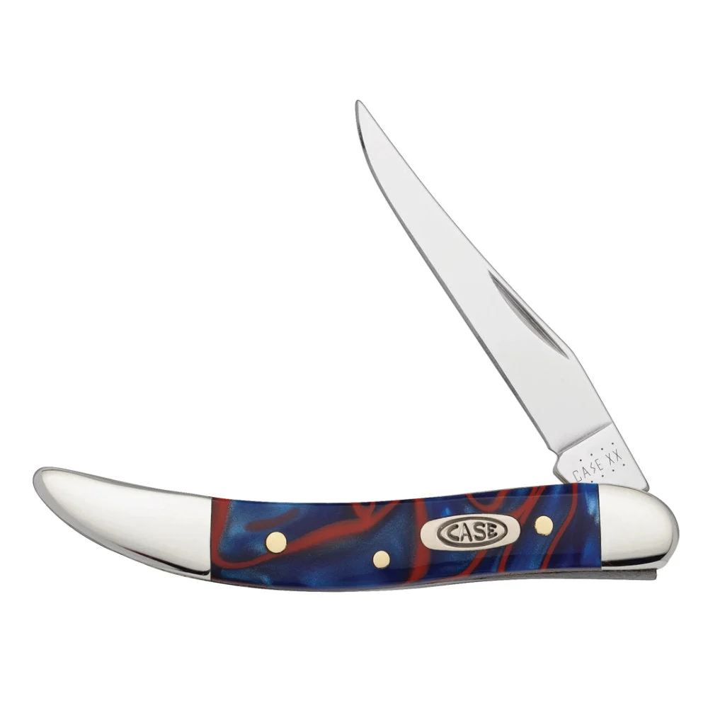 Case Small Texas Toothpick Patriotic Kirinite Pocket Knife