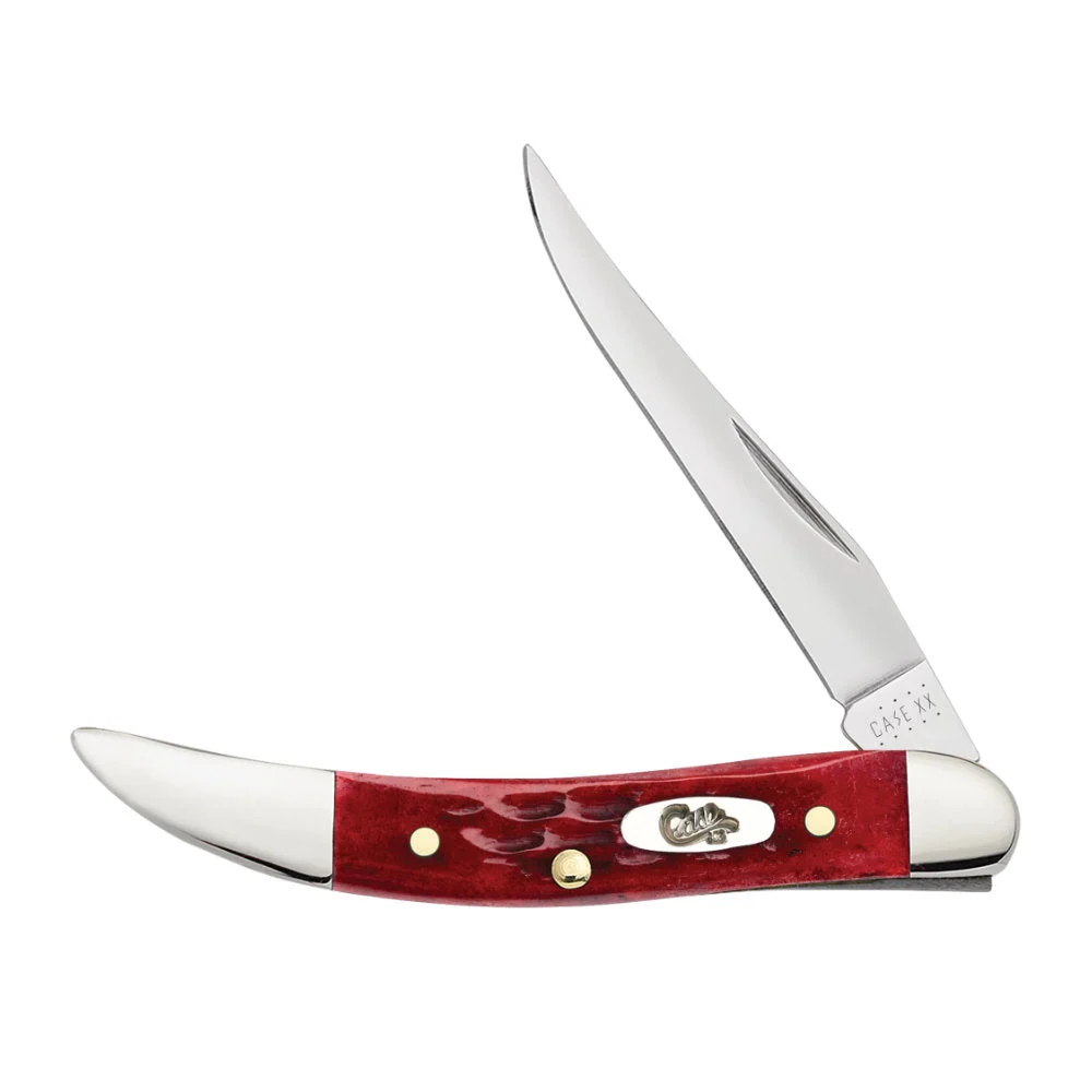 Case Small Texas Toothpick Pocket Worn Old Red Bone Pocket Knife