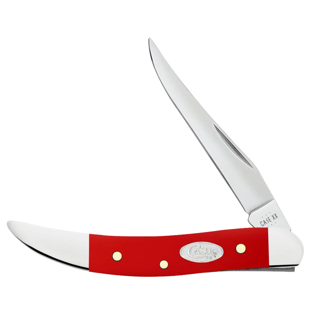 Case Small Texas Toothpick Red Synthetic SparXX Pocket Knife