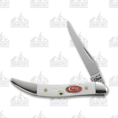 Case White Synthetic SparXX Small Texas Toothpick Folding Knife CA60180