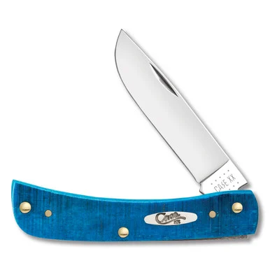 Case XX Caribbean Folding Knife 2.8in Blue Bone Sawcut Jig Sod Buster Jr CA25590