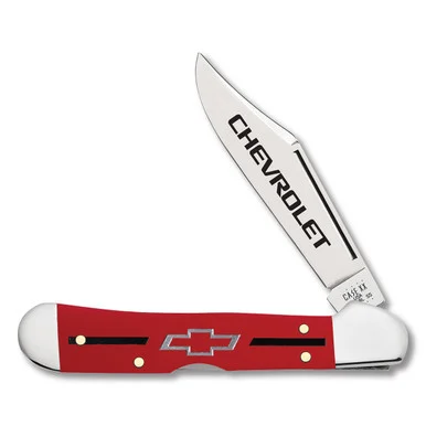 Case XX Chevrolet Red Synthetic Mini CopperLock Folding Knife CA33706