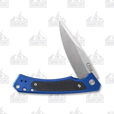 Case XX Marilla Folding Knife Stonewash/Blue Aluminum and G-10 CA25882