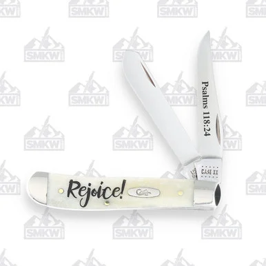 Case XX Religious Sayings Psalms 118:24 Mini Trapper Folding Knife CA60865