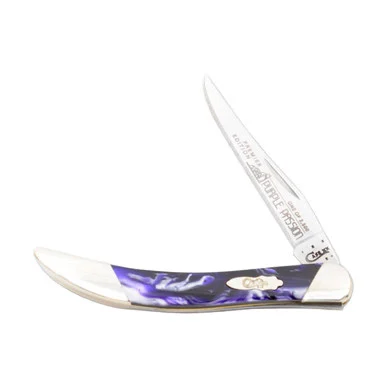 Case XX Slant Bolster Purple Passion Corelon Small Texas Toothpick Folding Knife