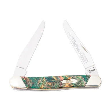 Case XX Slant Bolster Rain Forest Corelon Muskrat Folding Knife