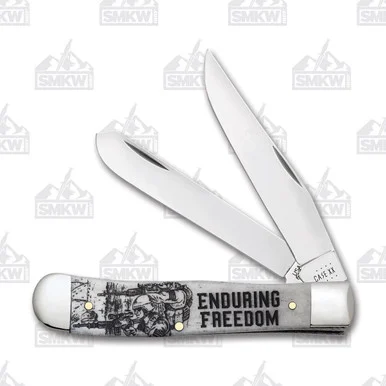 Case XX War Series Enduring Freedom Trapper Folding Knife CA50955