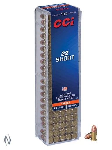 CCI 22 SHORT 29GR RN 100 PK 1080FPS