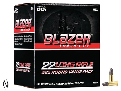 CCI 22LR BLAZER 38GR SOLIDHV 525 PK