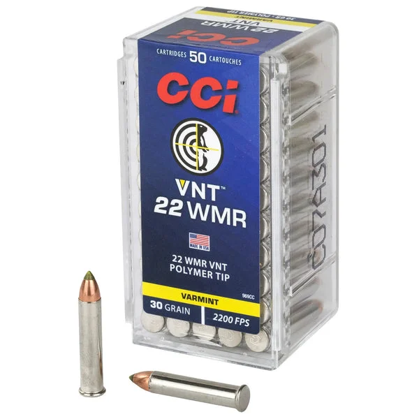 CCI 22WMR 30GR VARMINT TIP 50RD